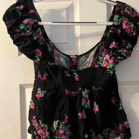 Free People Flowery Ruffle Tee - Picture 2 of 2